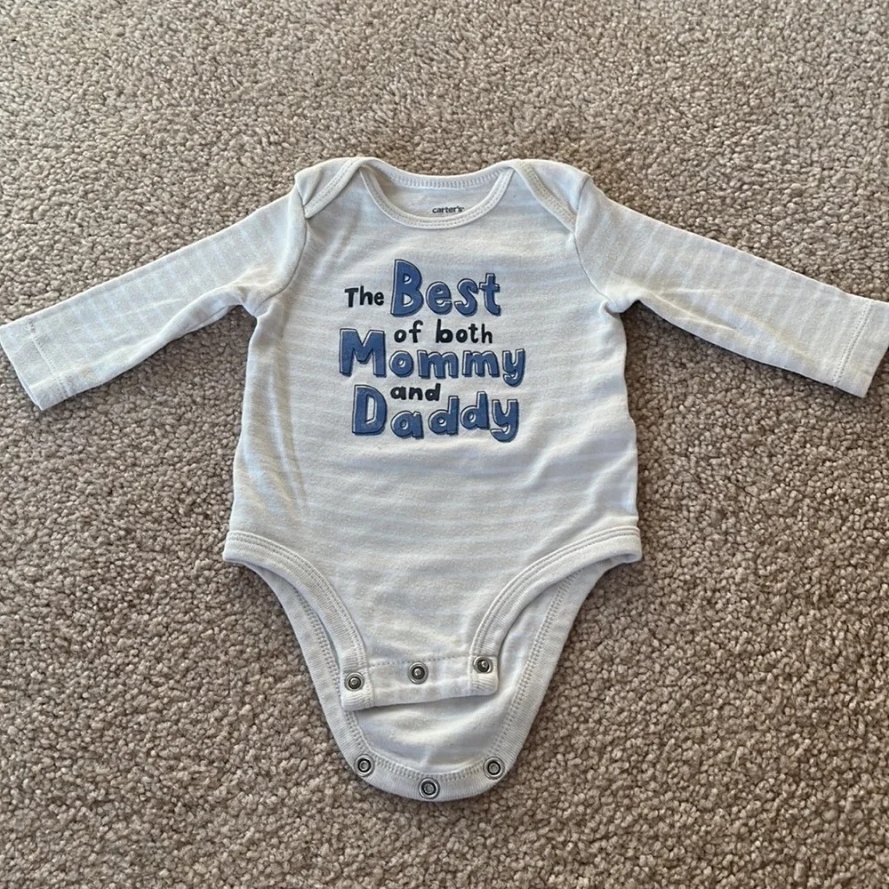 Carters 3M Long sleeve Onesie (set 2)